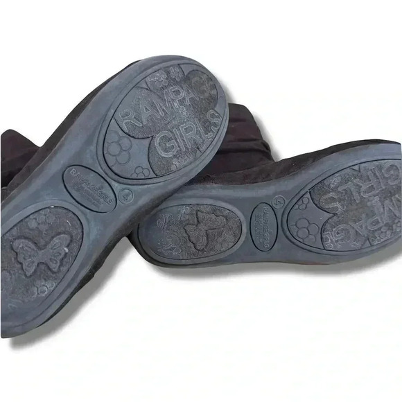 Journee Collection by Rampage Girls' Brown Slouchy Mid-Calf Boots Size 4M - Picture 2 of 5